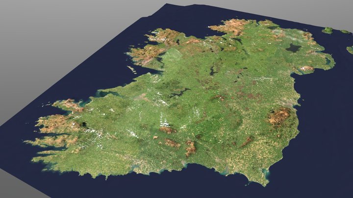 Ireland Terrain – Free 3D Model STL
