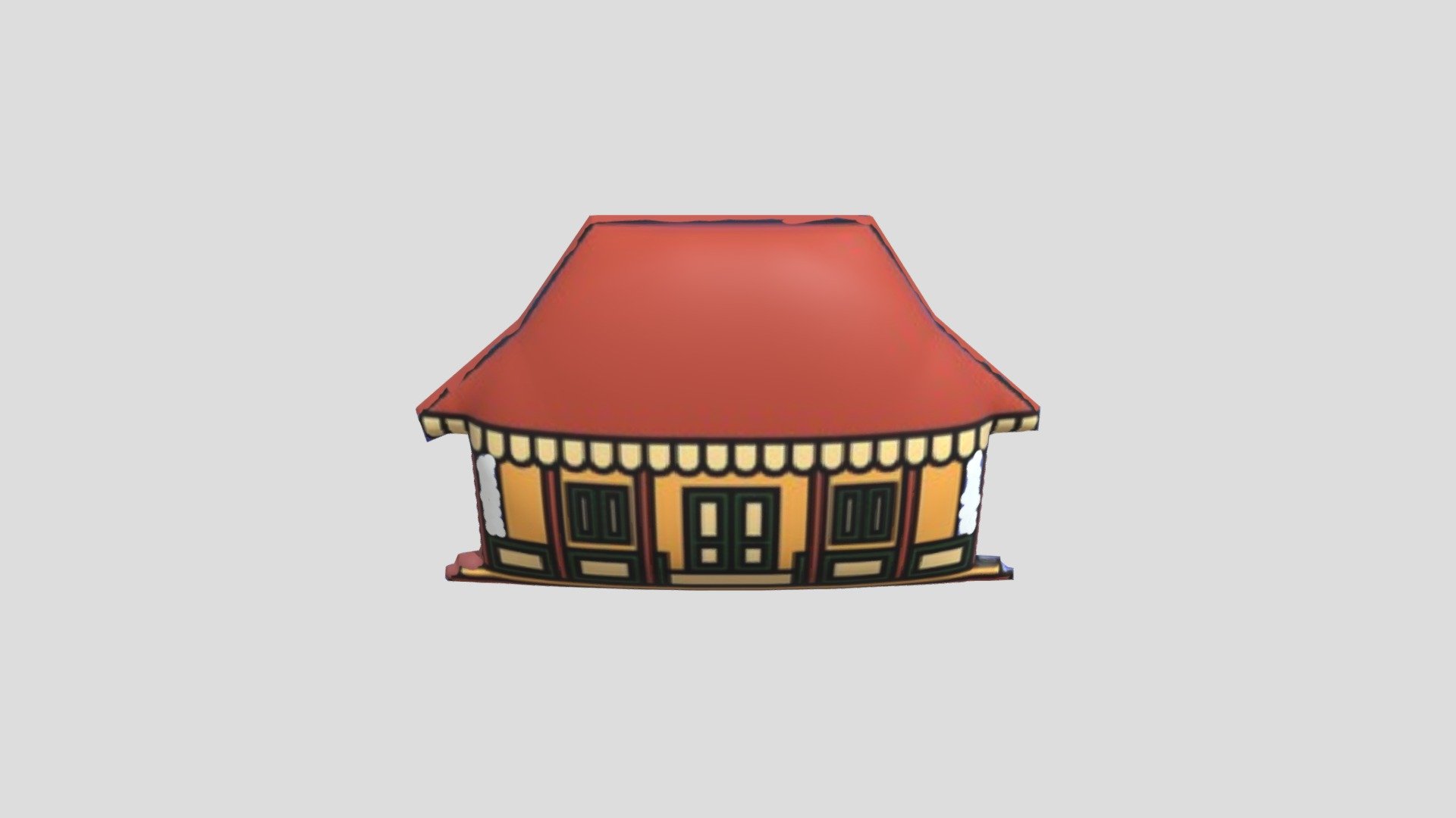 Rumah Adat Osing 3D model by putriindah02 [53205ad] Sketchfab