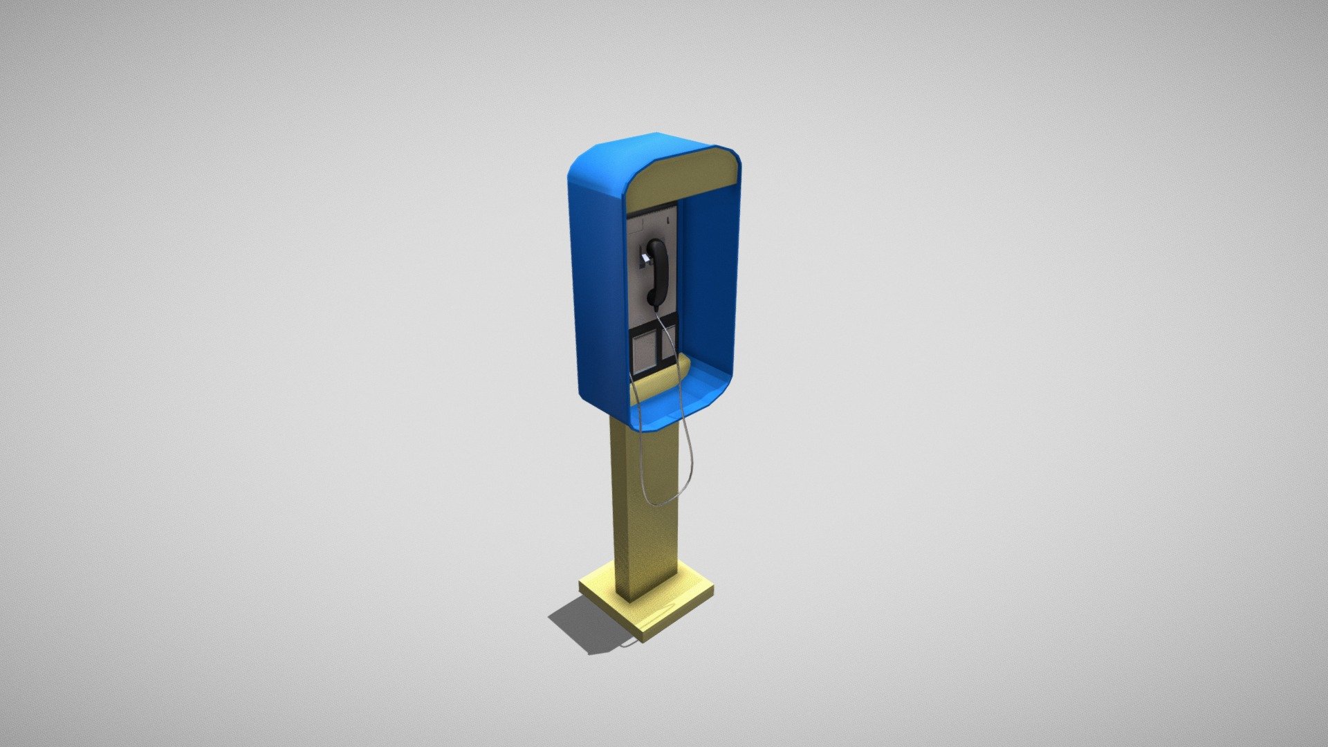 Cartoon Telephone booth - Download Free 3D model by SamRi (@Samiri ...