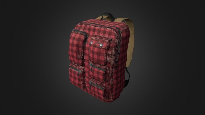 Old Backpack 3D Model