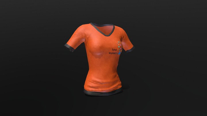 Camisa F Com UV 3D Model