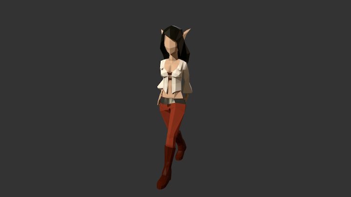 Elven Wench 3D Model