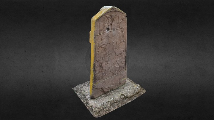 Aberlemno 2 - The Kirkyard stone 3D Model