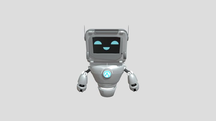 Mark - Robo Mascot ArkMeds 3D Model