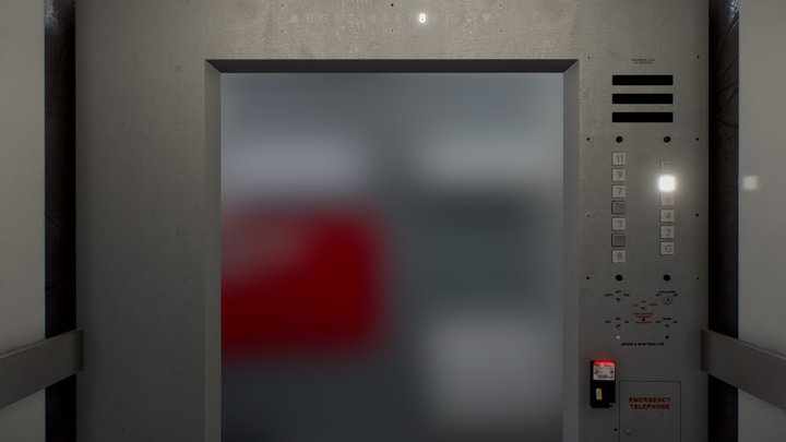 Horror Elevator 3D Model