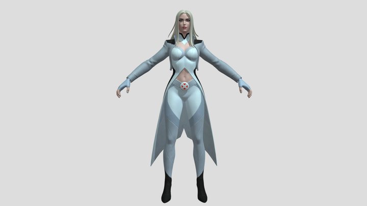 Emma Frost - Fortnite Skin 3D Model