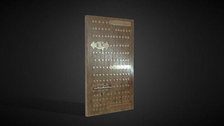Islamic Wooden Door 3D Model
