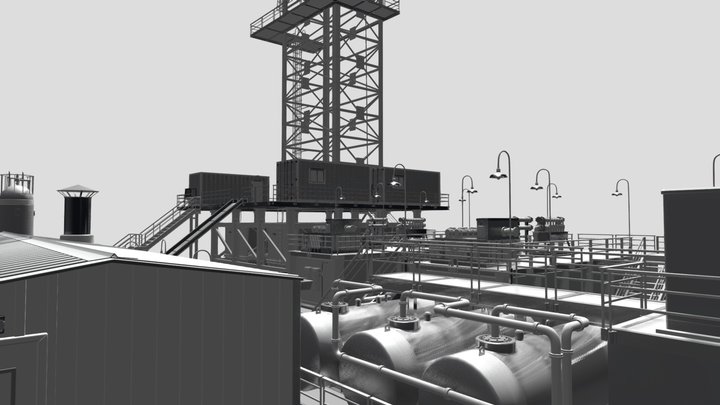 cooling towers 3D Model
