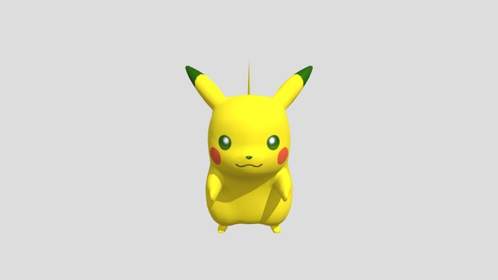 Personagem de desenho animado Pikachu Modelo 3D $39 - .3ds .blend