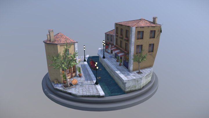 City scene Venice 3D Model