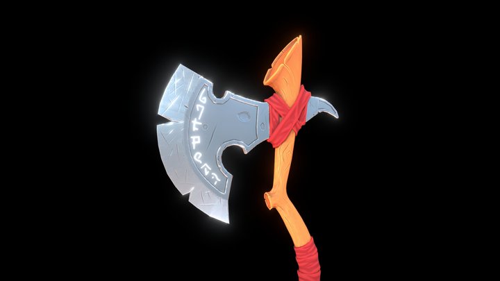 Stylized Waraxe 3D Model