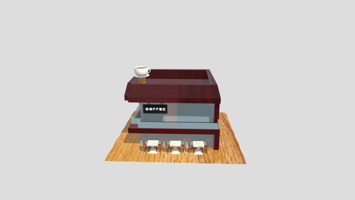 Coffee shop 3D Model 3D Model