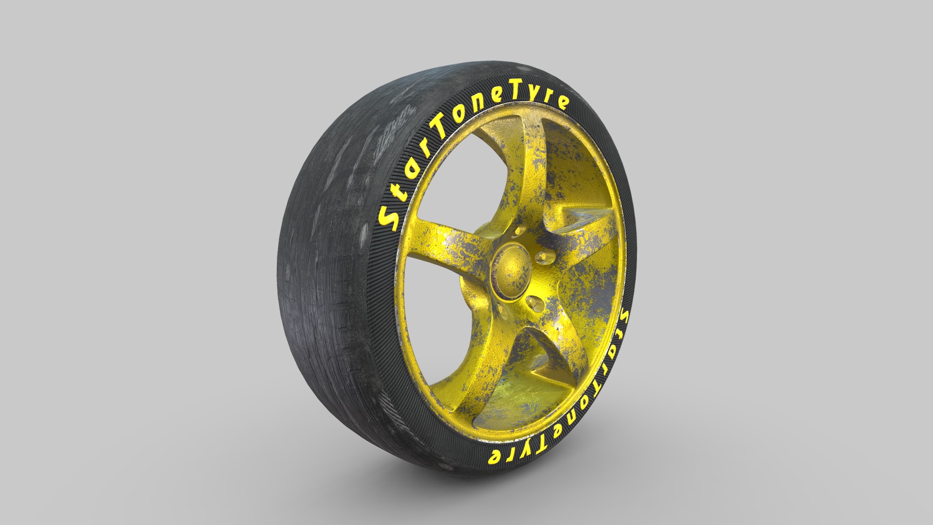 3D model АОБ Tire+ Disc 1 - This is a 3D model of the АОБ Tire+ Disc 1. The 3D model is about logo.