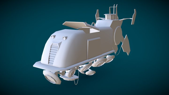 Sci-fi Ship - Stålenhag 3D Model