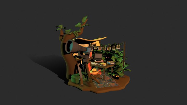 DAE Crib - Wildlife Photographer 3D Model