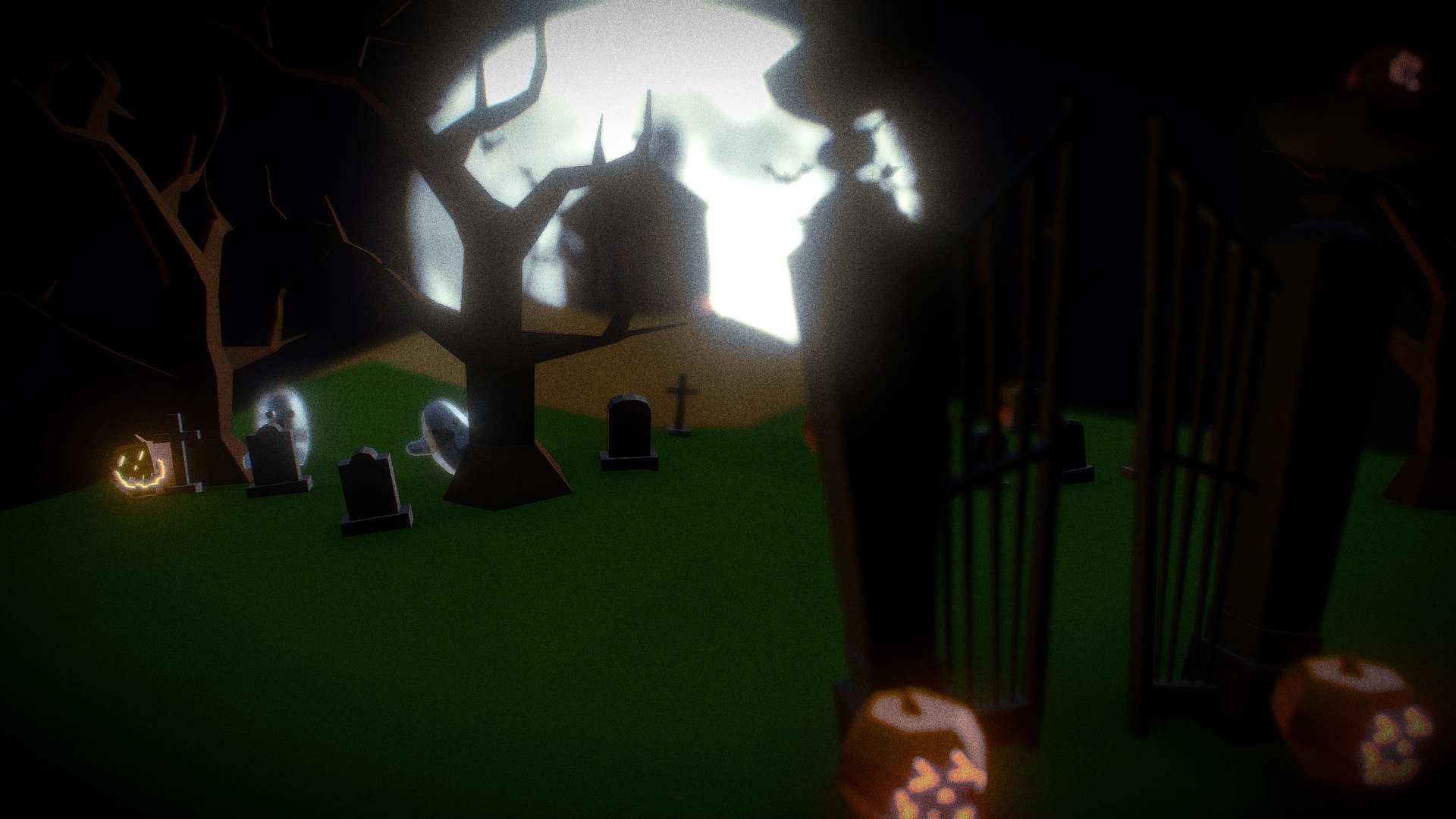 Lowpoly-graveyard — Sketchfab embed 3D viewer