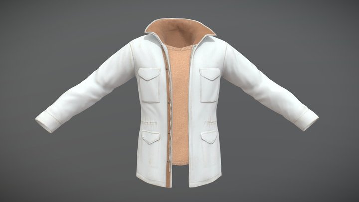 Vince Field Jacket 3D Model