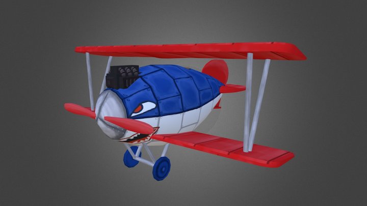 Game Art 1: plane Albatross DV 3D Model