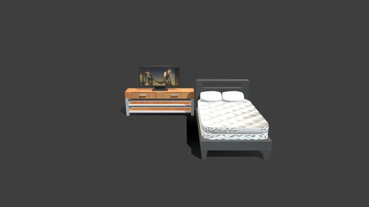 Tvandbed 3D Model