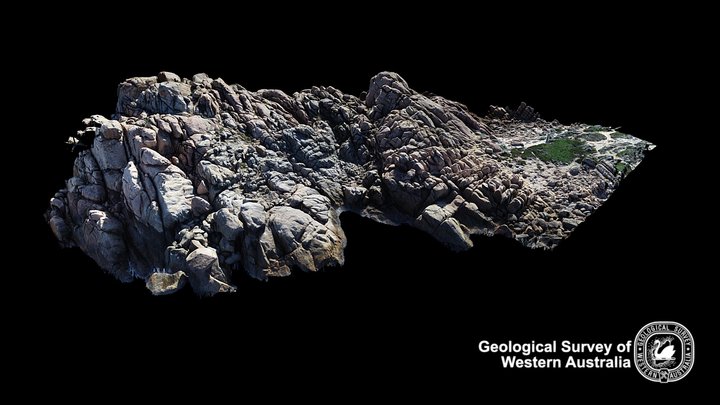 Sugarloaf Rock Coastal Exposure 3D Model
