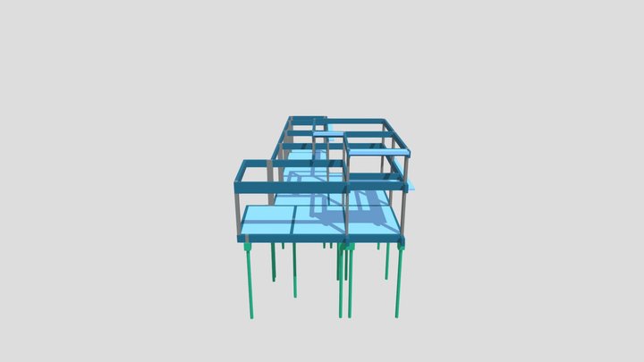 Projeto Estrutural - Casa Itatiba 3D Model