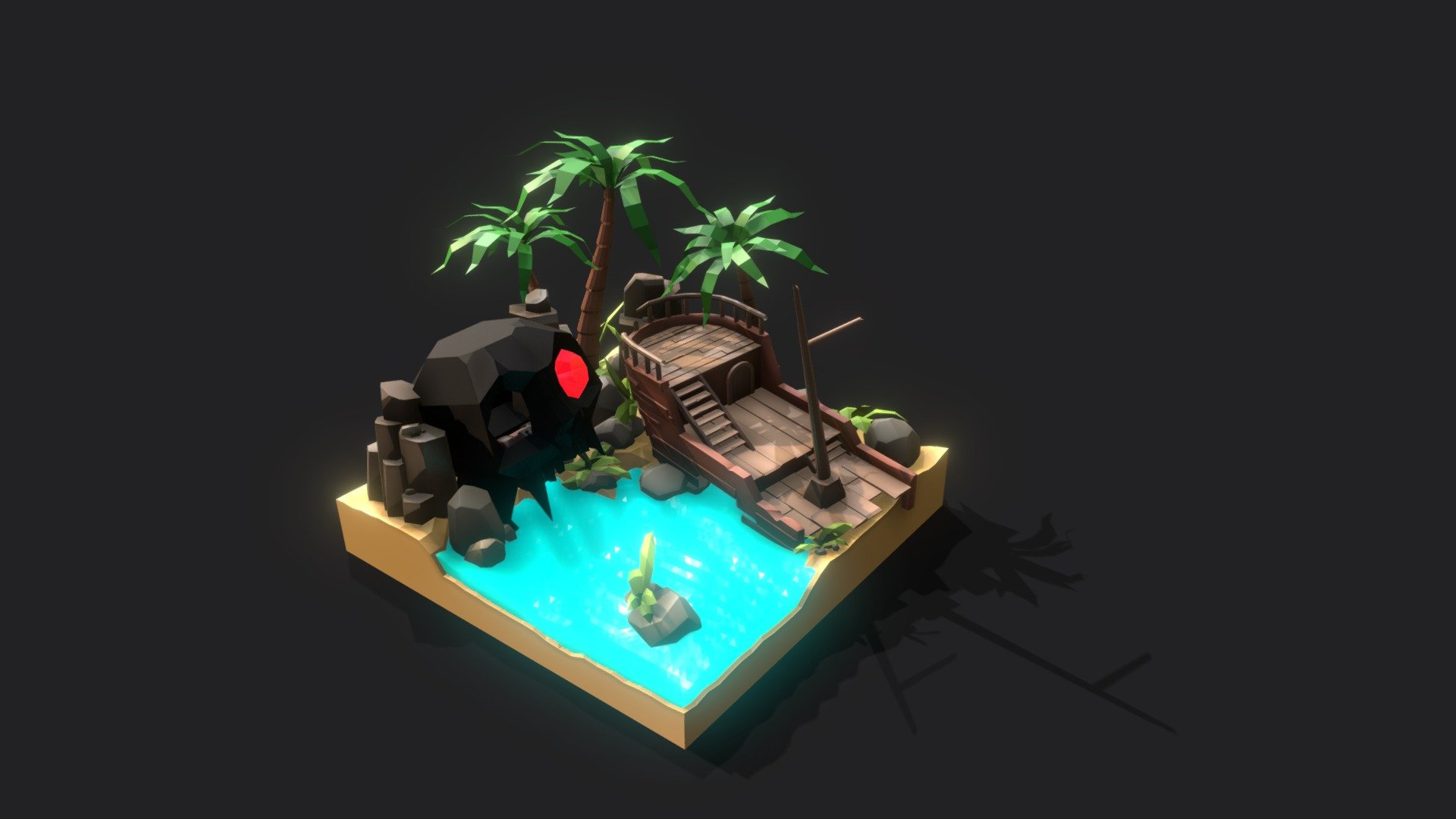 Skull Island Diorama