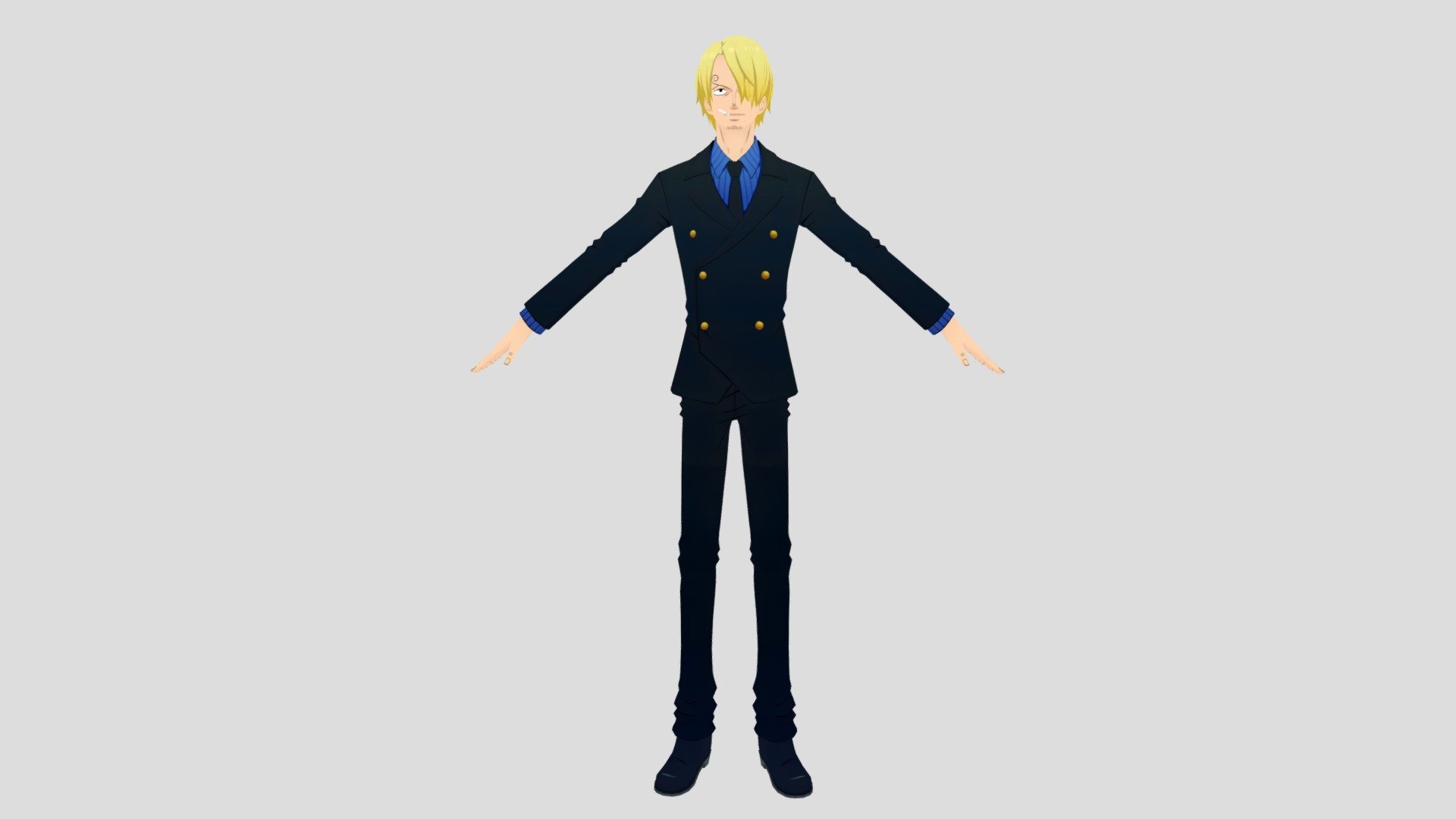 Sanji 3D Model - One Piece Anime 3D Model - 3D model by gomoo.studio ...