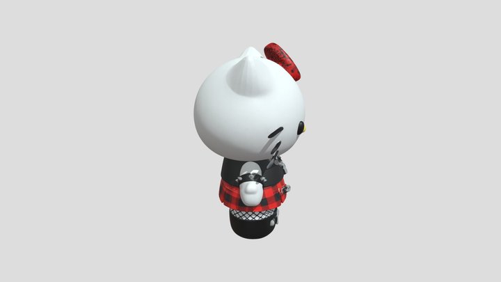 Hello Kitty - Punk Style 3D Model