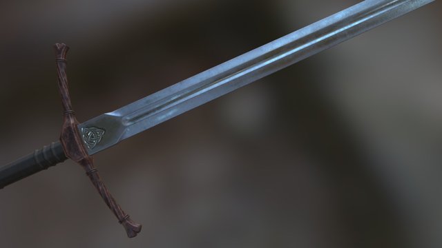 Bastard Sword 3D Model