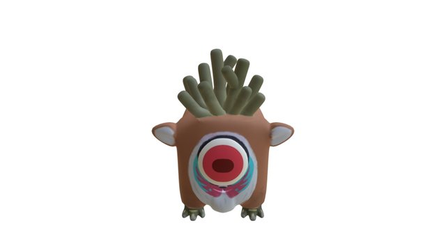 Blob Deer God 3D Model