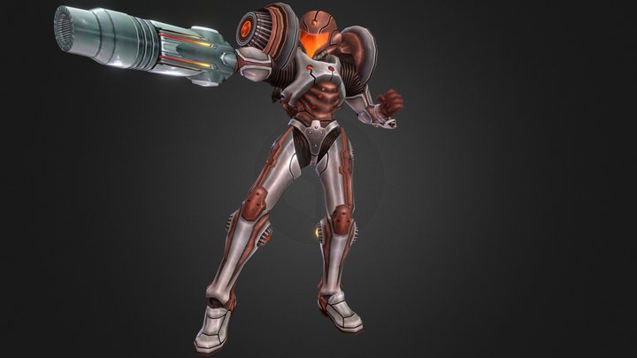 Dark Suit Samus 3D Model