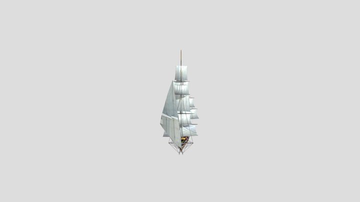1798-uss-constitution-ship 3D Model