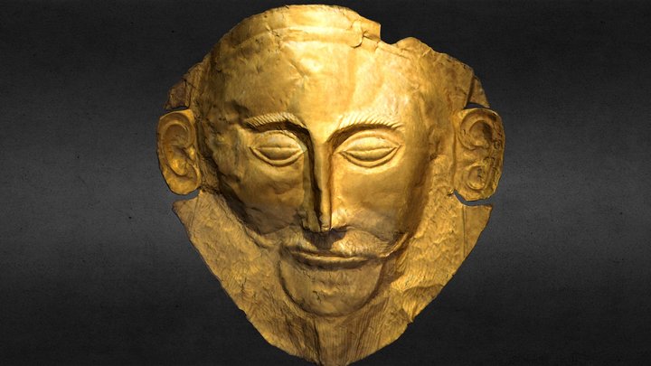 The Golden Mask of “Agamemnon”, c.1550-1500 BCE 3D Model