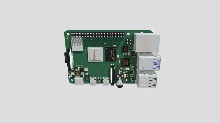 Raspberry Pi 4 Model B - Analog III 3D Model