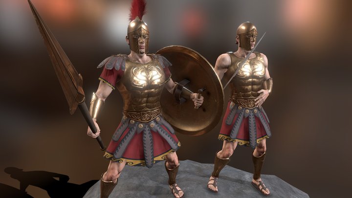 Spartan Warriors 3D Model