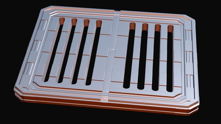 Metal Platform - Tabletop - Prop 3D Printable 3D Model