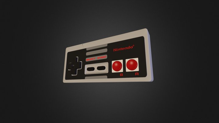 Controller NES 3D Model