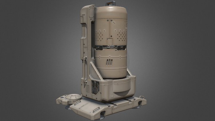 Sci Fi Liquid Container 3D model