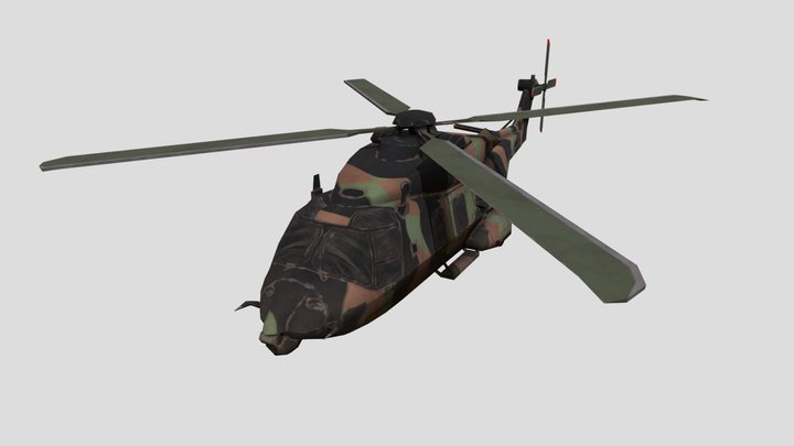 NH90 Low Poly 3D Model