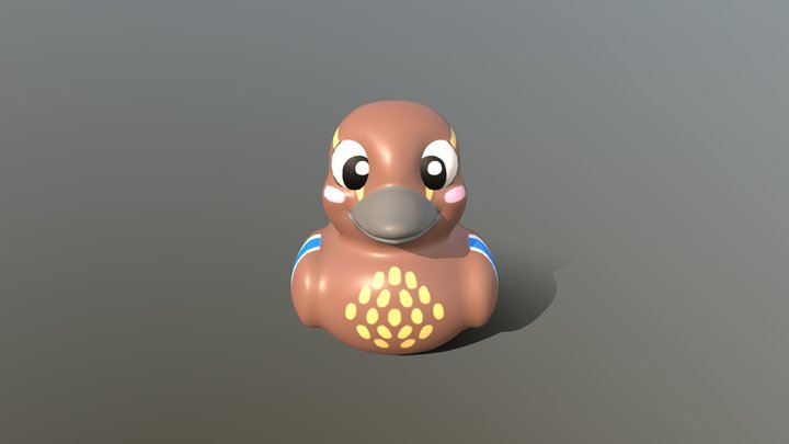 Mallard the Rubber Duck 3D Model