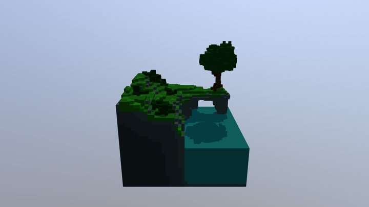 Voxel Landscape 3D Model