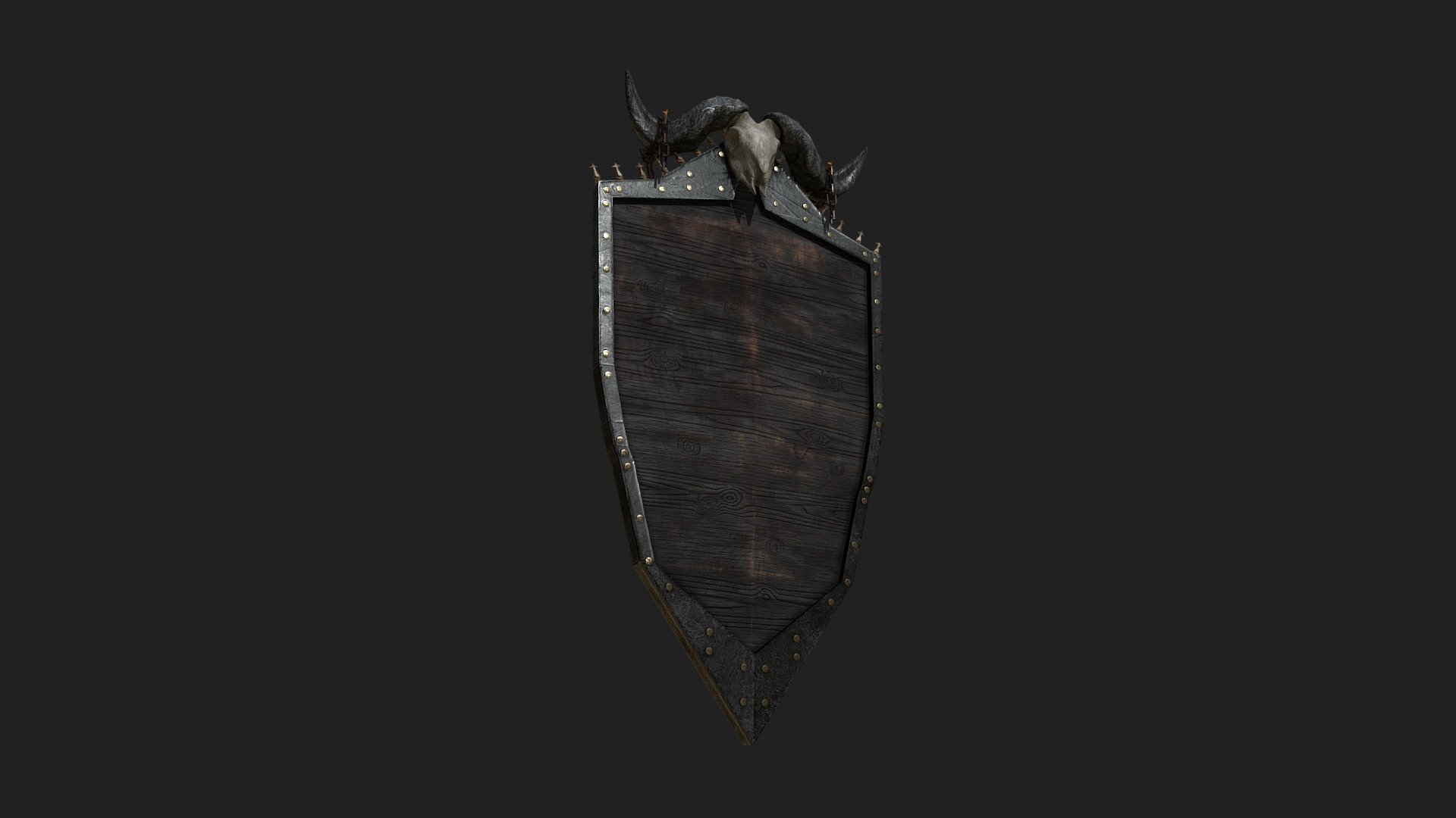 Ram skull shield - 3D model by magiccc [5334e6a] - Sketchfab