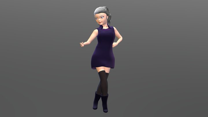 Female character 3D Model
