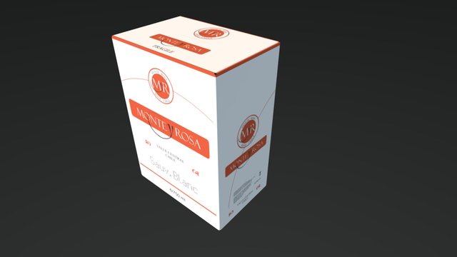 Monte Y Rosa Sauv. Blanc Box 6 Bottles 3D Model