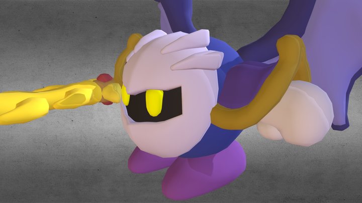 Kirby And The Rainbow Curse - Meta Knight 3D Model
