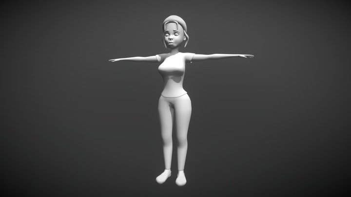 Female Highpoly Model 3D Model