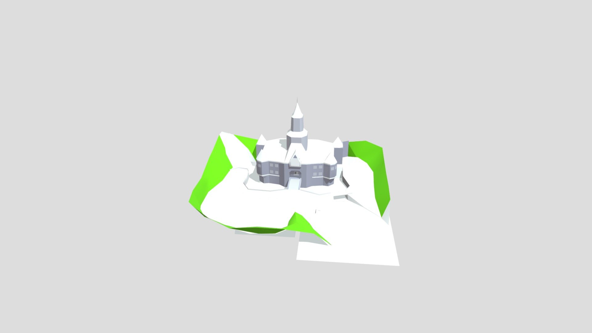SM64 Peach Castle Download Free 3D model by supergamerngl [5336ca6