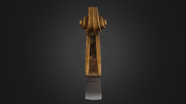 Scroll Violin 3D Model