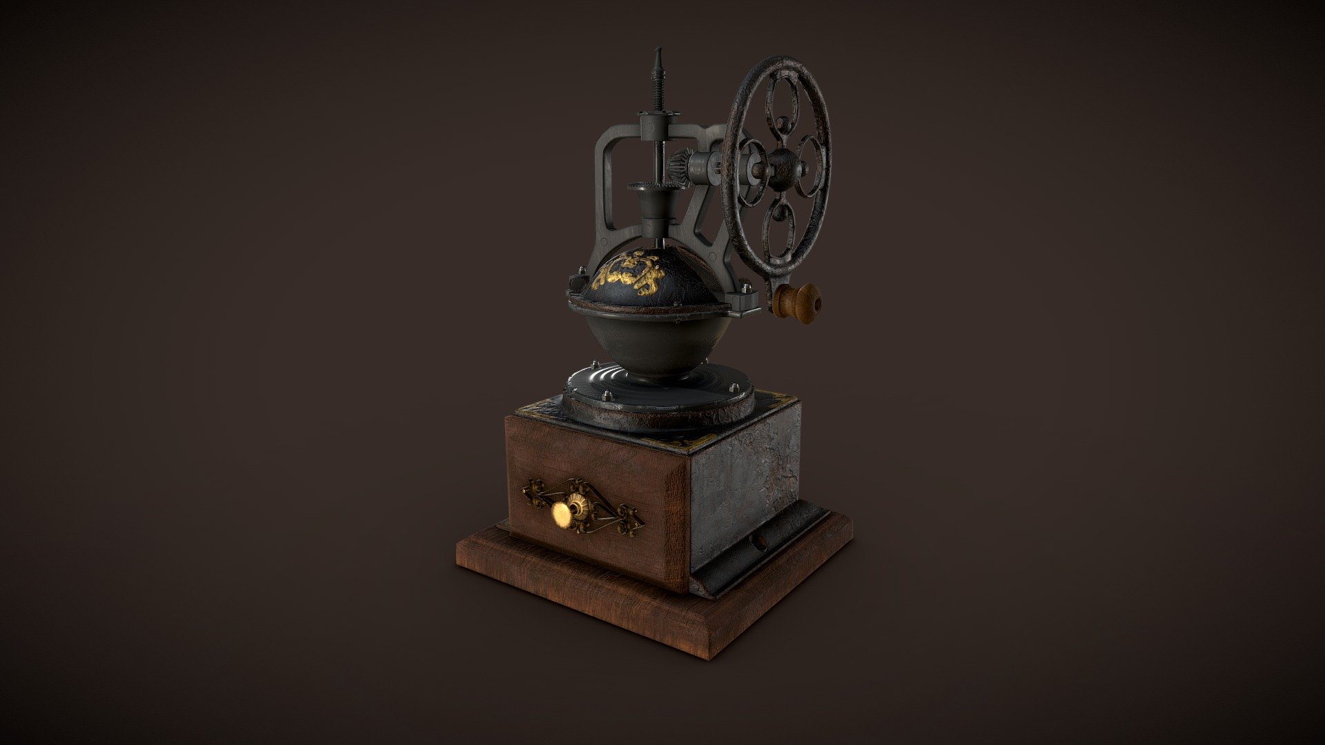 Vintage manual coffee grinder - 3D model by SabrinaRodriguesMaia ...