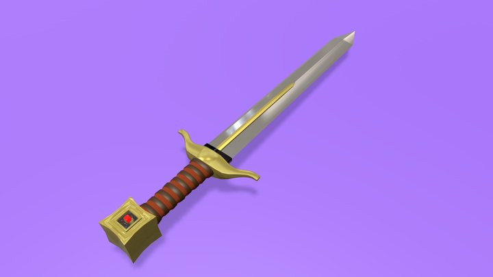 Sword Low Poly 3D Model